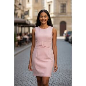 TeezeMe Pink and White stripped Fitted Sleeveless dress Juniors size 3